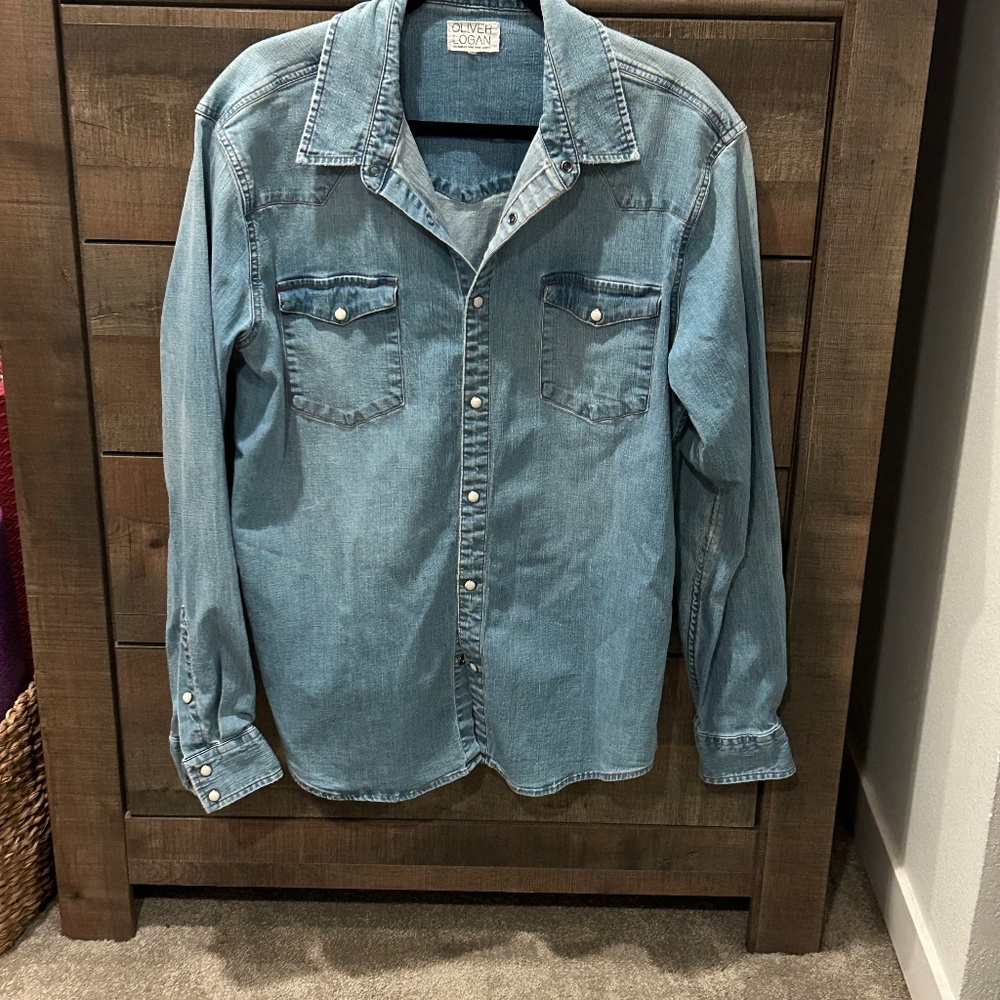Western style denim shirt
